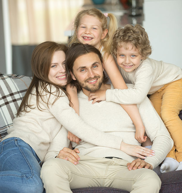 Happy family celebrating with Life Insurance in Dubai.